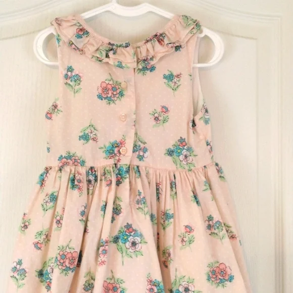 Laura Ashley London Pink Floral Dress Size 6 - Picture 6 of 10